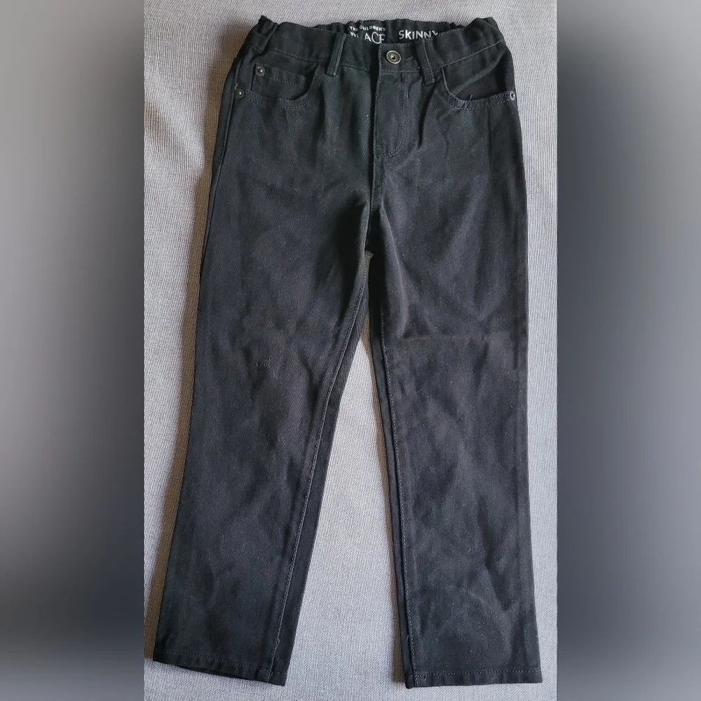 The Children's Place Kids NWT 5T Black Denim Skinny Jeans 100% Cotton NEW!